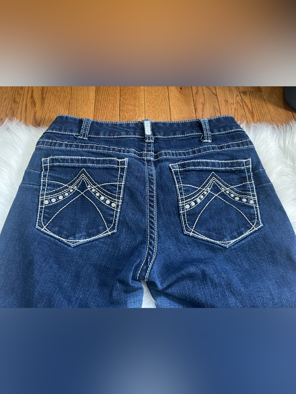 Ariat Dark Indigo Low Rise Bootcut Jeans - Picture 3 of 5